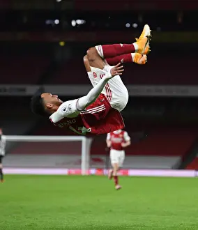 Arsenal's Aubameyang Scores First Goal in Empty Emirates Stadium: Arsenal vs. Newcastle United (2020-21)