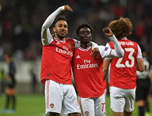 Eintracht Frankfurt V Arsenal 2019-20 Prints: Arsenal's Aubameyang Scores Third Goal vs