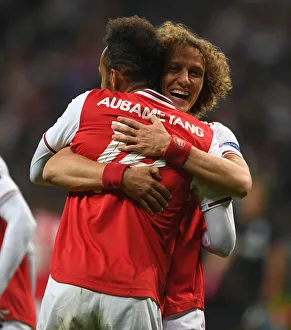 Eintracht Frankfurt V Arsenal 2019-20 Prints: Arsenal's Aubameyang Scores Hat-Trick
