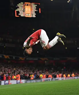 Arsenal V Valencia 2018-19 Prints: Arsenal's Aubameyang Scores Hat-Trick: Dominating Europa League Semi-Final vs Valencia