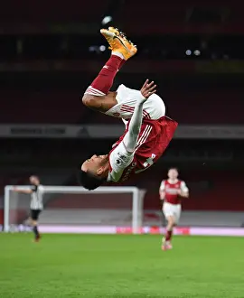 Arsenal's Aubameyang Scores Historic Goal in Empty Emirates Against Newcastle (2020-21)