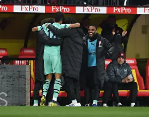 Arsenal's Aubameyang Scores, Lacazette Congratulates: Watford vs Arsenal, Premier League 2018-19