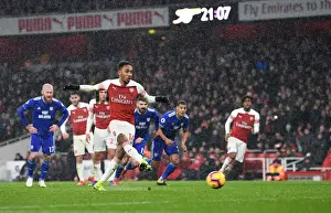 Arsenal's Aubameyang Scores Penalty in Arsenal v Cardiff City (2018-19)