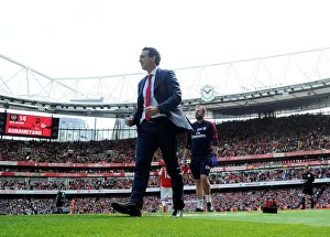 Arsenal's Aubameyang Scores Second Goal: Unai Emery Celebrates at Emirates Stadium (Arsenal v Burnley 2019-20)