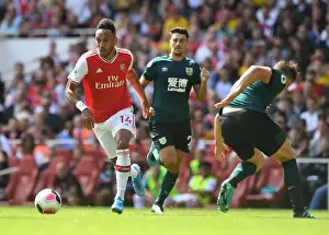 Arsenal's Aubameyang Scores Second Goal Past Burnley's Tarkowski (Arsenal v Burnley 2019-20)