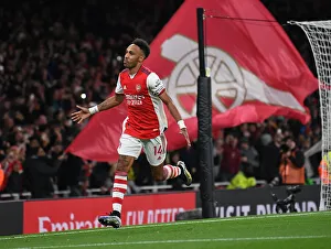 Arsenal's Aubameyang Scores Second Goal vs. Aston Villa (2021-22)
