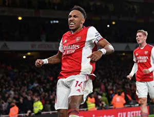 Arsenal's Aubameyang Scores Second Goal vs. Aston Villa (2021-22)