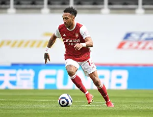 Newcastle United V Arsenal 2020-21 Prints: Arsenal's Aubameyang Scores in Empty St