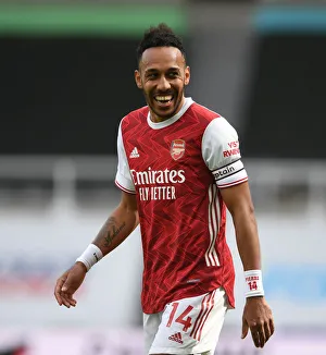 Newcastle United V Arsenal 2020-21 Prints: Arsenal's Aubameyang Scores in Empty St