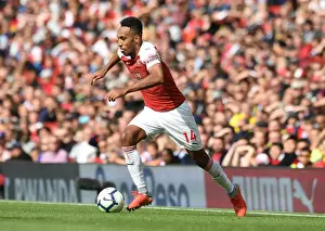 Arsenal V West Ham United 2018-19 Prints: Arsenal's Aubameyang Scores Stunner: Arsenal FC Triumphs Over West Ham in Premier League