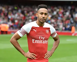 Arsenal V West Ham United 2018-19 Prints: Arsenal's Aubameyang Scores Stunner in Premier League Clash Against West Ham