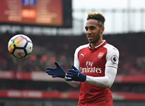 Arsenal V Southampton 2017-18 Prints: Arsenal's Aubameyang Scores Stunning Goal in Premier League Clash vs. Southampton