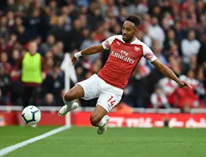 Arsenal V Everton 2018-19 Prints: Arsenal's Aubameyang Scores Stunning Goal in Premier League Victory Over Everton