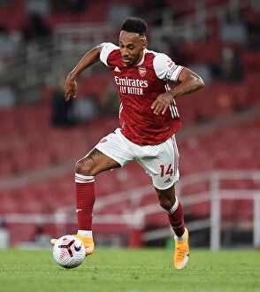 Images Dated 19th September 2020: Arsenal's Aubameyang Shines in Arsenal v West Ham United Premier League Clash (2020-21)