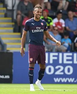Borehamwood V Arsenal 2018-19 Prints: Arsenal's Aubameyang Shines in Borehamwood Friendly (2018-19)