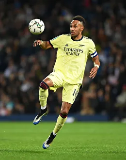 West Bromwich Albion V Arsenal - Carabao Cup 2021-22 Prints: Arsenal's Aubameyang Shines in Carabao Cup Clash vs. West Bromwich Albion