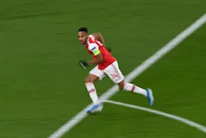 Arsenal V Eintracht Frankfurt 2019-20 Prints: Arsenal's Aubameyang Shines: Europa League Victory over Eintracht Frankfurt