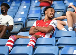 Glasgow Rangers V Arsenal 2021-22 Prints: Arsenal's Aubameyang Shines in Glasgow Showdown: Arsenal vs Rangers (2021)