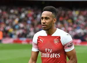 Arsenal V West Ham United 2018-19 Prints: Arsenal's Aubameyang Shines in Premier League Clash Against West Ham