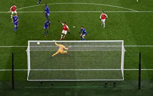 Arsenal V Olympiacos 2019-20 Prints: Arsenal's Aubameyang Squanders Chance in Europa League Clash vs. Olympiacos