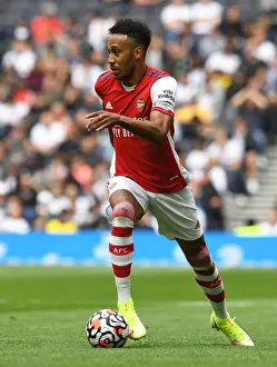 Tottenham Hotspur V Arsenal - The Mind Series 2021-22 Prints: Arsenal's Aubameyang vs. Tottenham: A Mental Battle at The New Stadium - London's Premier Clash