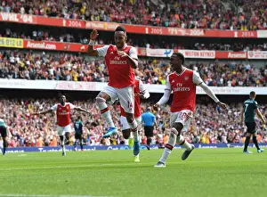 Arsenal's Aubameyang and Willock: Celebrating Goals Against Burnley (2019-20)