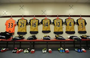 West Ham United V Arsenal 2015-16 Prints: Arsenal's Away Kit Prepared for West Ham Showdown in Premier League (2015-16)
