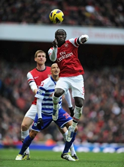 Arsenal V Queens Park Rangers 2012-13 Prints: Arsenal's Bacary Sagna in Action: Arsenal vs. Queens Park Rangers (2012-13)