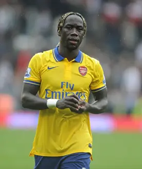 Arsenal's Bacary Sagna in Action against Fulham in 2013-14 Premier League