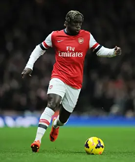 Arsenal V Manchester United 2013-14 Prints: Arsenal's Bacary Sagna in Action Against Manchester United (2013-14)