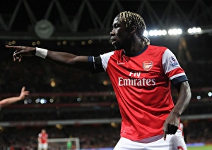 Arsenal V West Ham United 2013/14 Prints: Arsenal's Bacary Sagna in Action Against West Ham United, Premier League 2013-2014
