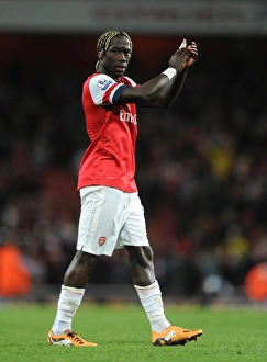Arsenal V Liverpool 2013-14 Prints: Arsenal's Bacary Sagna Celebrates 2