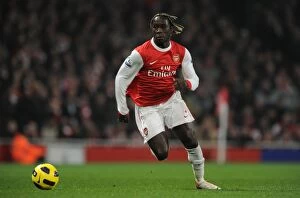 Images Dated 1st February 2011: Arsenal's Bacary Sagna Celebrates Win Against Everton in Premier League, Emirates Stadium