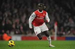 Arsenal V Everton 2010-11 Prints: Arsenal's Bacary Sagna Celebrates Win Against Everton in Premier League
