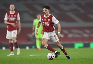 Arsenal's Bellerin in Action against Aston Villa in the 2020-21 Premier League