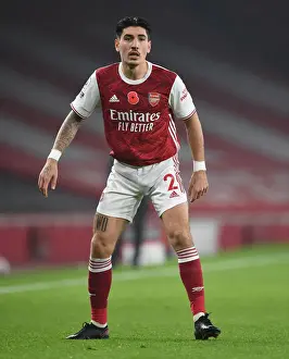 Arsenal's Bellerin in Action against Aston Villa in Empty Emirates Stadium - Premier League 2020-21