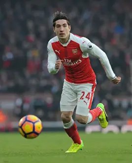 Arsenal V Burnley 2016-17 Prints: Arsenal's Bellerin in Action against Burnley (Premier League 2016-17)