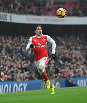 Arsenal's Bellerin in Action Against Hull City (Premier League 2016-17)