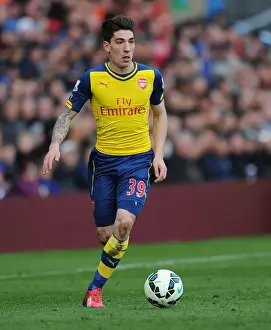 Burnley V Arsenal 2014/15 Prints: Arsenal's Bellerin in Action: Premier League Clash Against Burnley (2014/15)