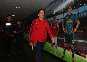 Arsenal V Nottingham Forest Carabao Cup 3rd Rd 2019-20 Prints: Arsenal's Bellerin Braces for Carabao Cup Battle: Arsenal vs Nottingham Forest