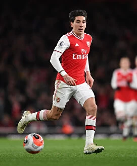 Images Dated 23rd February 2020: Arsenal's Bellerin Clashes in Intense Battle with Everton in Premier League