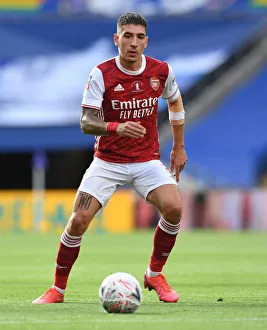 Arsenal's Bellerin at Empty FA Cup Final Against Chelsea, 2020