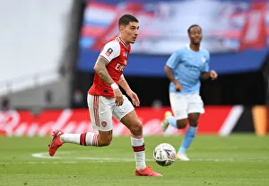 Arsenal V Manchester City - FA Cup Semi-Final 2019-20 Prints: Arsenal's Bellerin Faces Off Against Manchester City in FA Cup Semi-Final Showdown