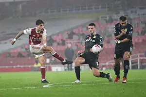 Arsenal's Bellerin Fights Past Villa's McGinn in Premier League Clash