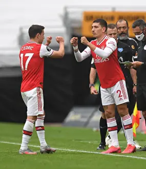 Wolverhampton Wanderers V Arsenal 2019-20 Prints: Arsenal's Bellerin Replaces Injured Soares Against Wolverhampton Wanderers (2019-20)