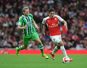 Arsenal V Wolfsburg - Emirates Cup 2015/16 Prints: Arsenal's Bellerin vs. Schurrle: A Clash of Wings at the Emirates Cup, 2015