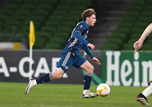 Dundalk V Arsenal 2020-21 Prints: Arsenal's Ben Cottrell in Action during UEFA Europa League Match against Dundalk