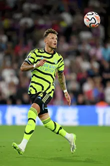Arsenal's Ben White in Action: 2023-24 Premier League - Crystal Palace vs Arsenal