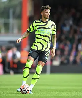 Arsenal's Ben White in Action against AFC Bournemouth in the 2023-24 Premier League