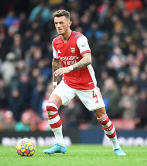 Arsenal's Ben White in Action: Arsenal vs. Brentford, Premier League 2021-22